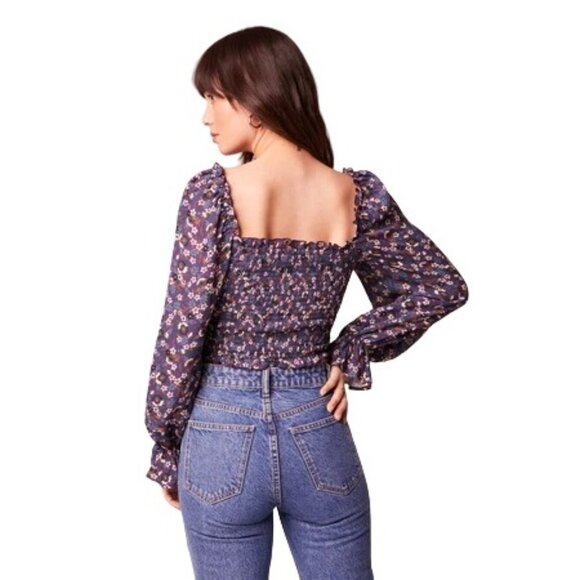 NWT Small Band Of The Free Floral Smocked Blouse - Picture 4 of 13